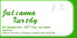 julianna kurthy business card